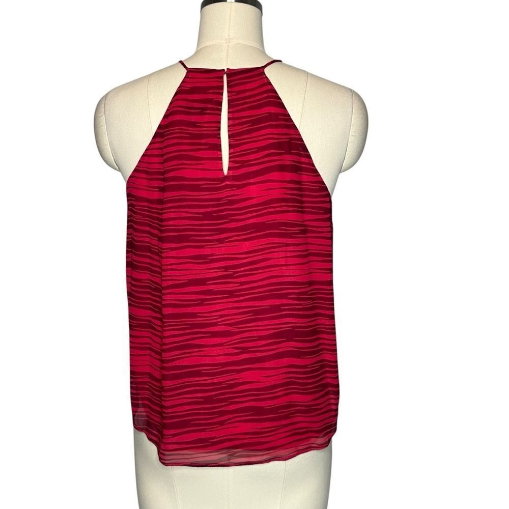 Joie Trianna b Red Silk Halter Tank Top | Size S - Picture 3 of 7